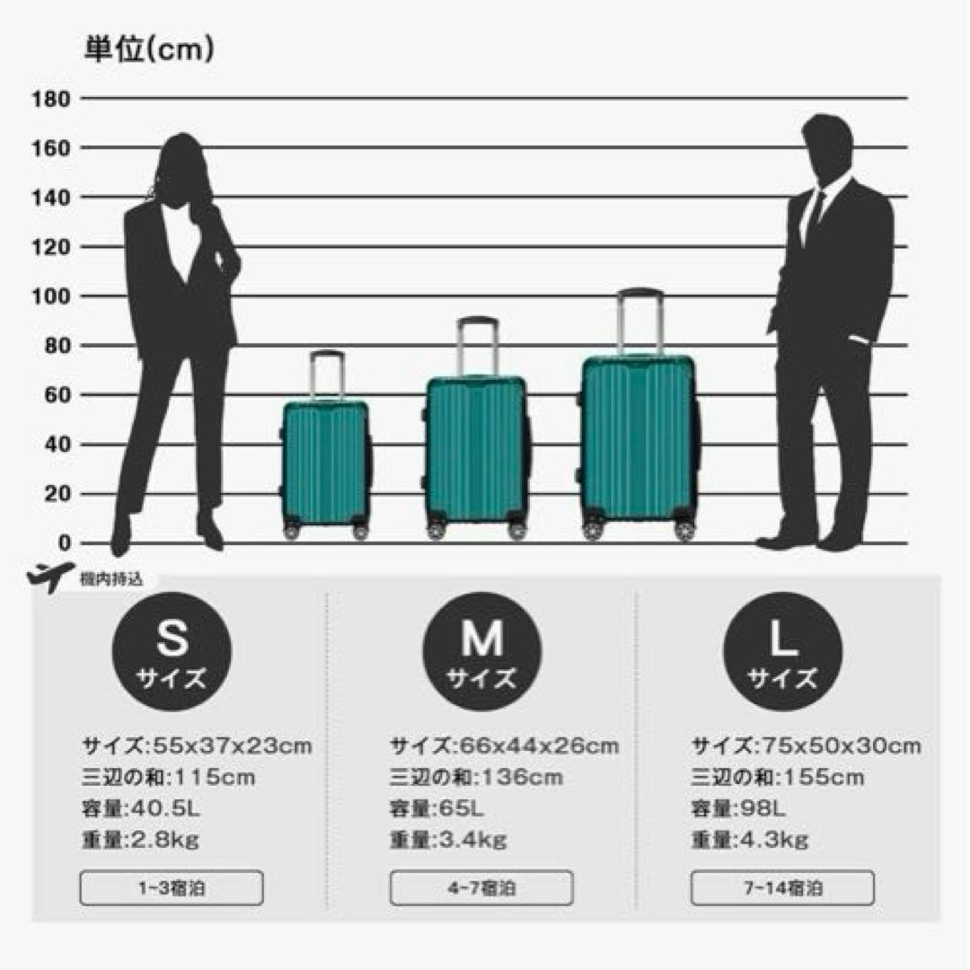 【最終値下げ❣️】スーツケース 超軽量 大型 静音 ダブルキャスター 耐衝撃 L