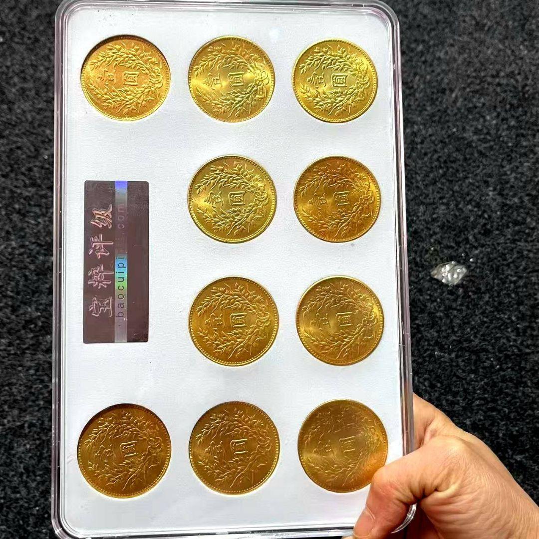 銅貨 袁大頭金貨十枚一セット 美品 装飾品 現代工芸品 置物
