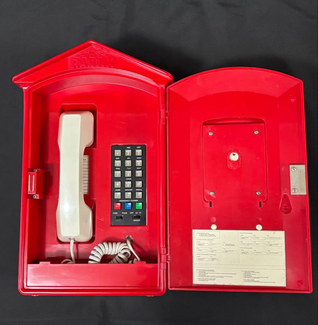 【匿名配送】RANDIX 電話機　アメリカン雑貨　911 ヴィンテージ