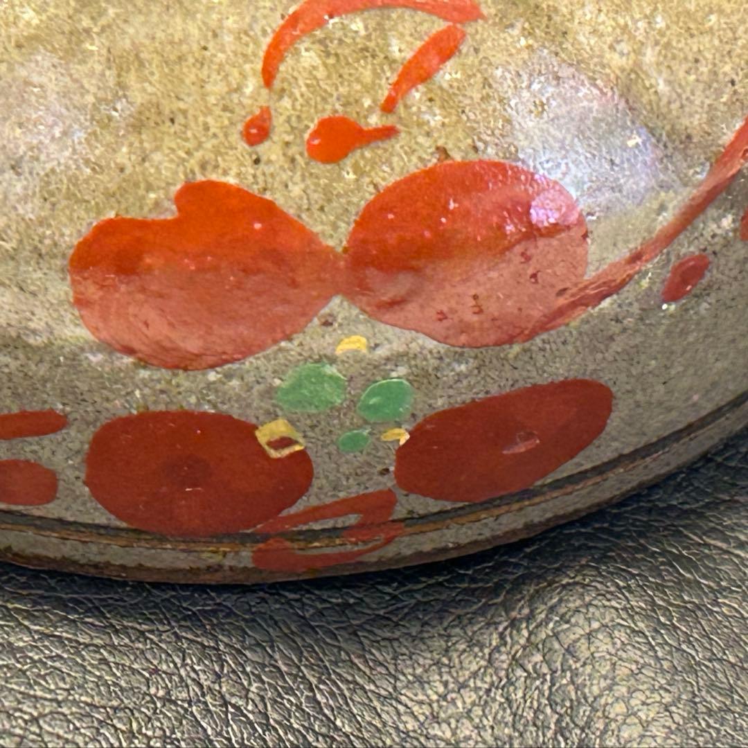 か*ん様 【壺屋焼】金城一門【金城と× 赤絵魚紋（あかえぎょもん）陶器容器 【お