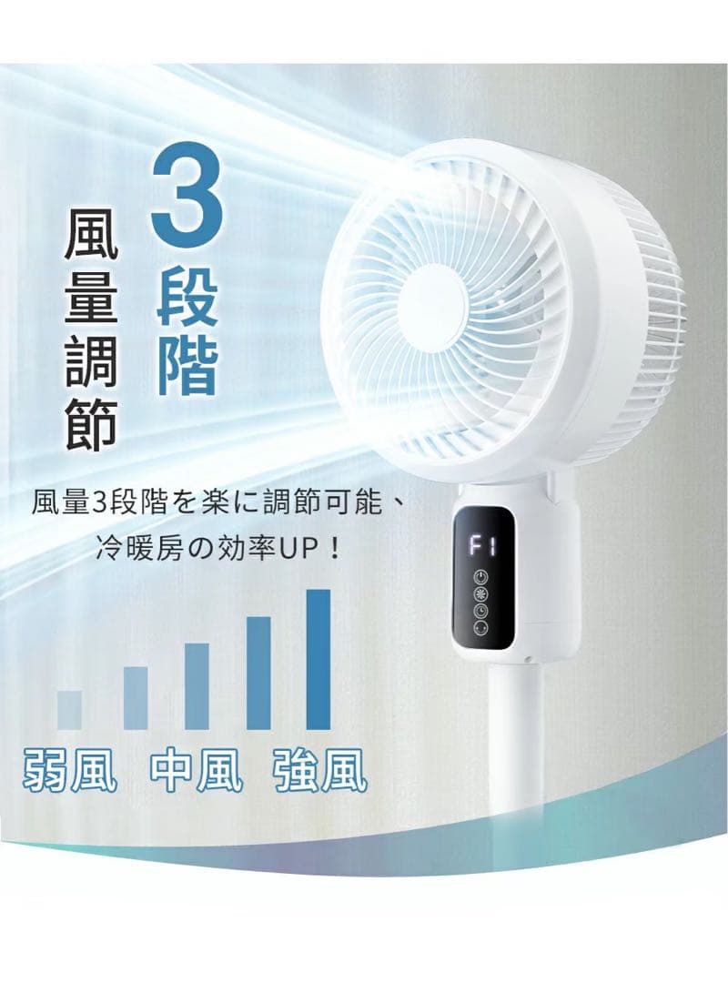サーキュレーター 扇風機 DCモーター 強風 超静音 節電