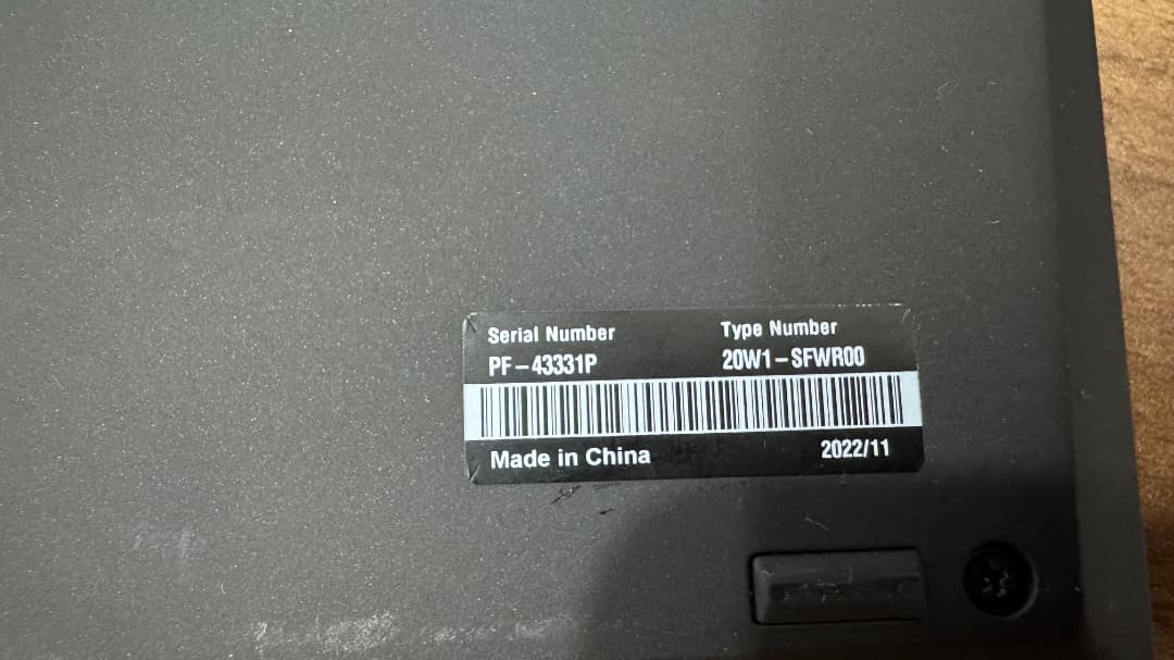 Windowsノート本体 Lenovo ThinkPad T14 Gen2 512GB SSD 16GB