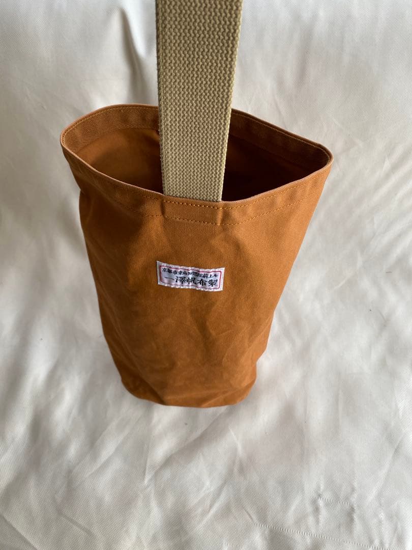 一澤帆布 信三郎帆布 ワンショルダーバッグ 現行品 レンガ×ベージュ
