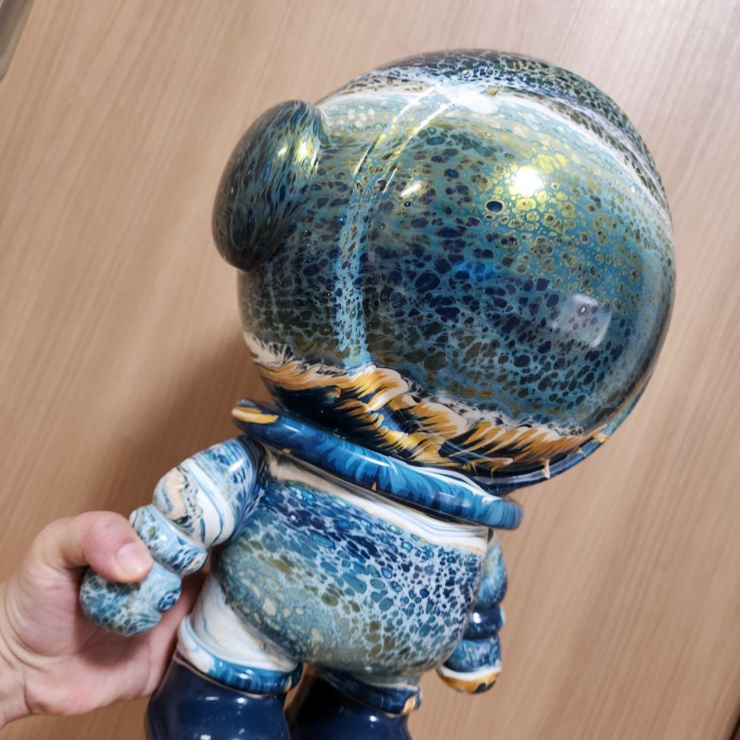 海外アートトイ 宇宙飛行士オブジェ 特大39cm 一点物 オーダーメイド