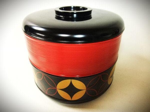 柳菴 七宝重 初瀬川柳庵 柳菴好 弐段重 天然木 本漆器 共布 共箱