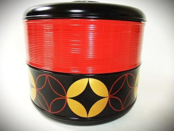 柳菴 七宝重 初瀬川柳庵 柳菴好 弐段重 天然木 本漆器 共布 共箱
