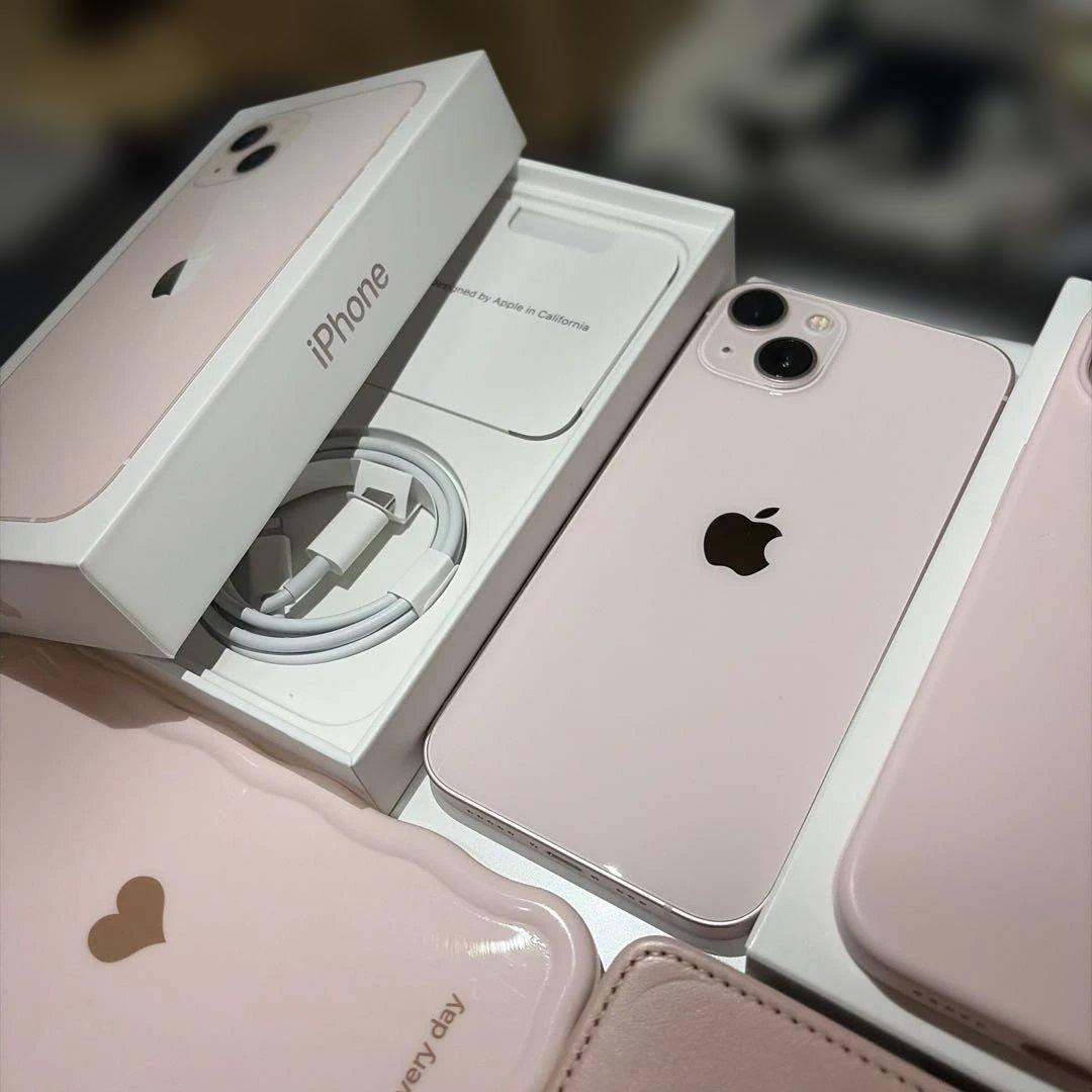 iPhone 13 ピンク色 + ケースセット