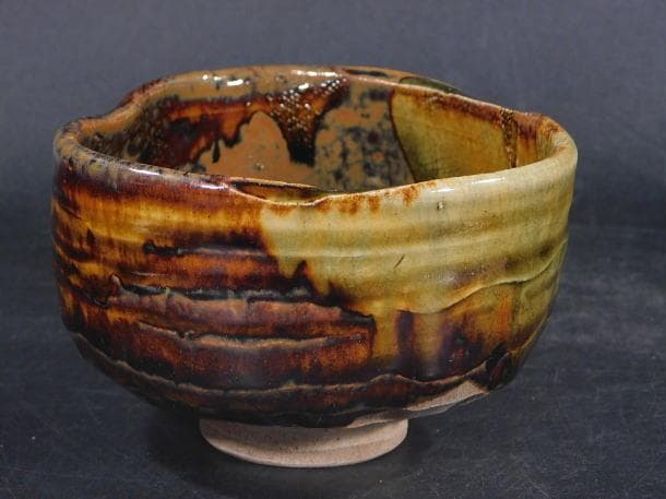 【茶道具　加藤　春岱　織部茶碗／古作　瀬戸　美濃　時代茶碗】
