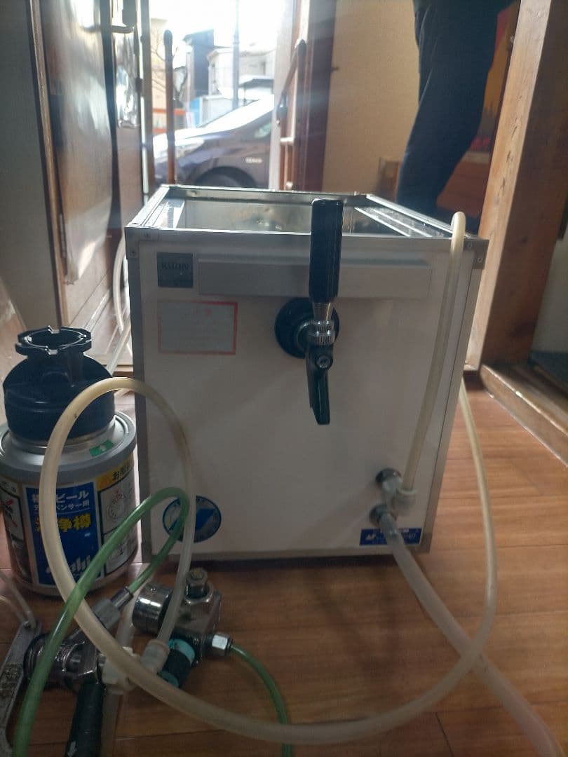 氷式(コンセント不要)ビールサーバー減圧弁ヘッド洗浄タンクレンチも全部1式セット