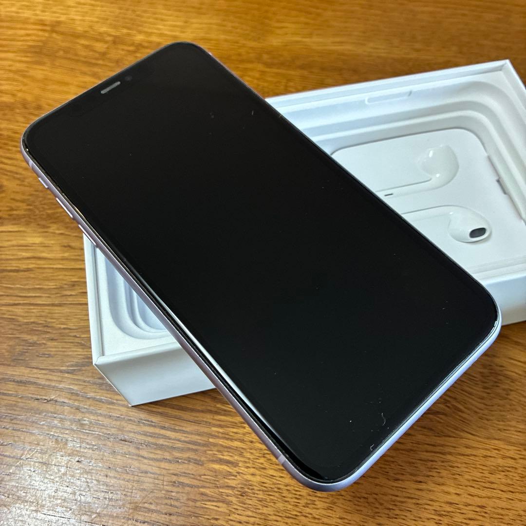Apple iPhone 11 ラベンダー 本体 EarPods付き