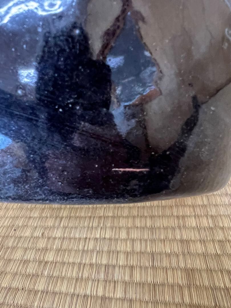 青色グラデーション 陶器 火鉢 なまこ