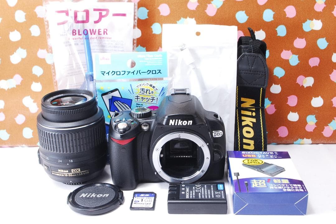 ✨美品✨スマホ転送可能✨Nikon D60 レンズセット