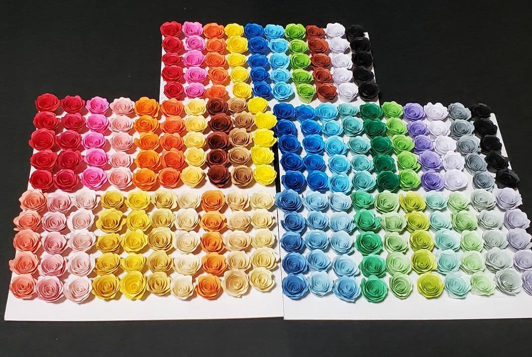 OPEN ◎レメリア shop◎デコパーツ 花　250個デコ用パーツ 紙の花