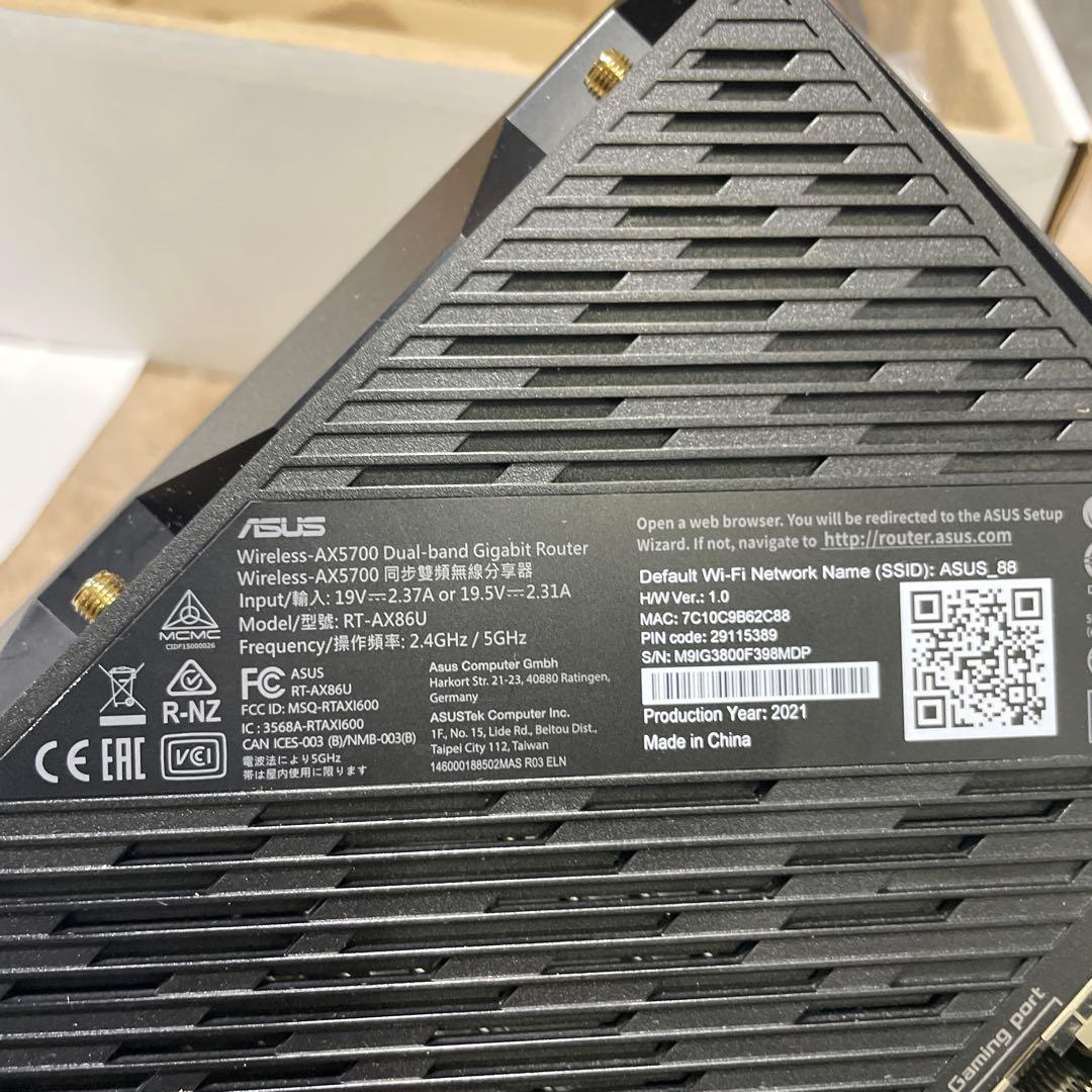 Asus RT-AX86U ゲーミング WiFi ルーター