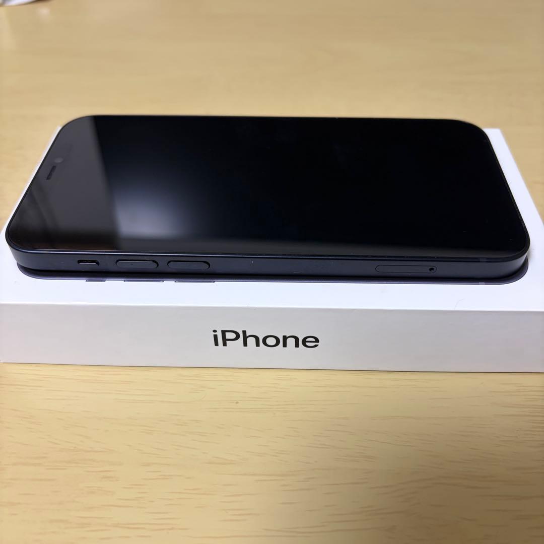 【値下げ済】iPhone12 ブラック128GB 箱・未使用ケーブル付き