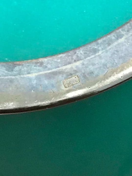 安藤七宝翡翠玉釉牡丹唐草文花瓶　純銀