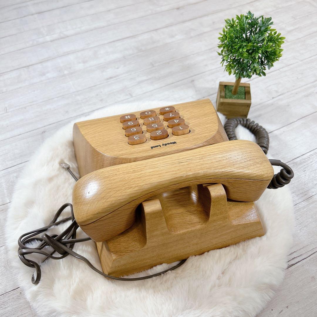 【美品】　☆木の電話☆