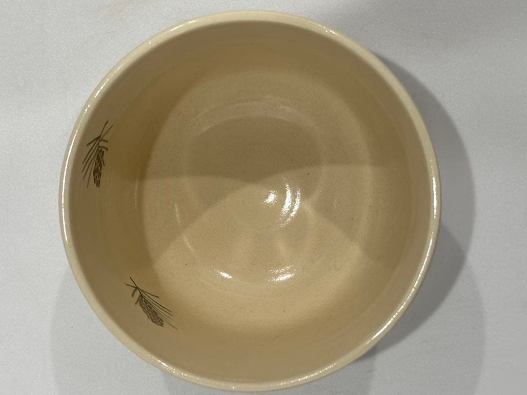 茶道具 御所人形ノ絵茶碗 加藤利昇 釜 茶碗 共箱