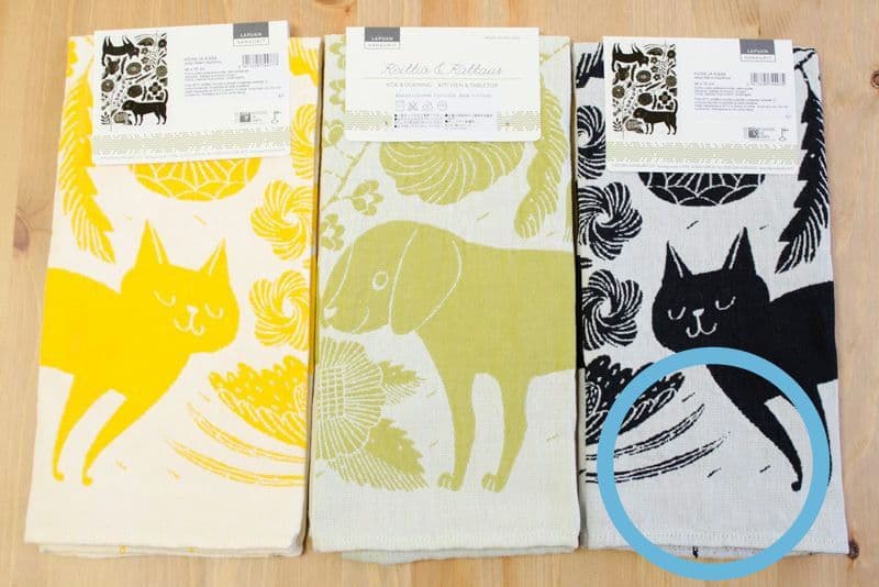 新品 鹿児島睦 × LAPUAN KANKURIT コットンリネンキッチンタオル