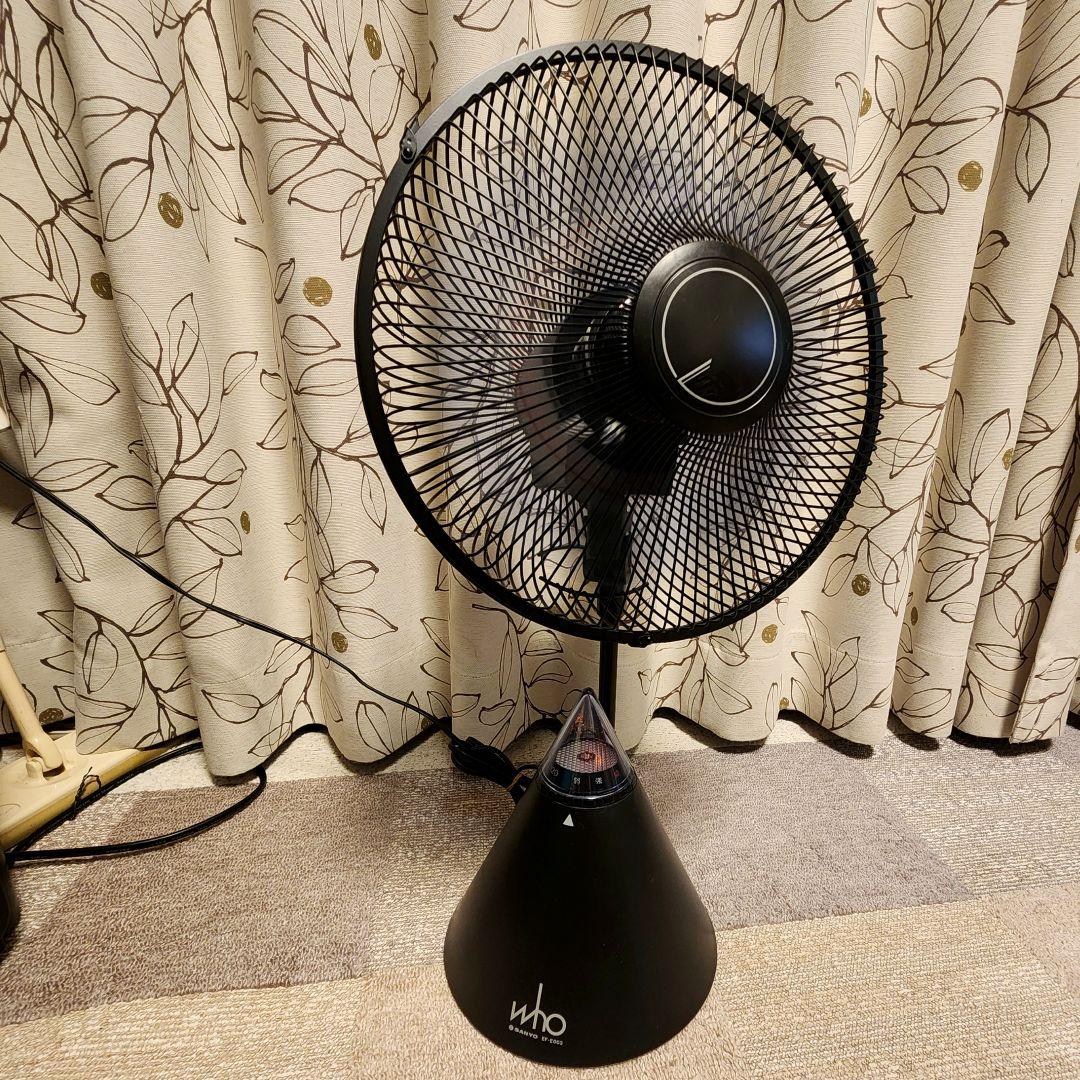 超希少　SANYO　卓上扇風機　EF-E003型　ブラック　訳有ジャンク