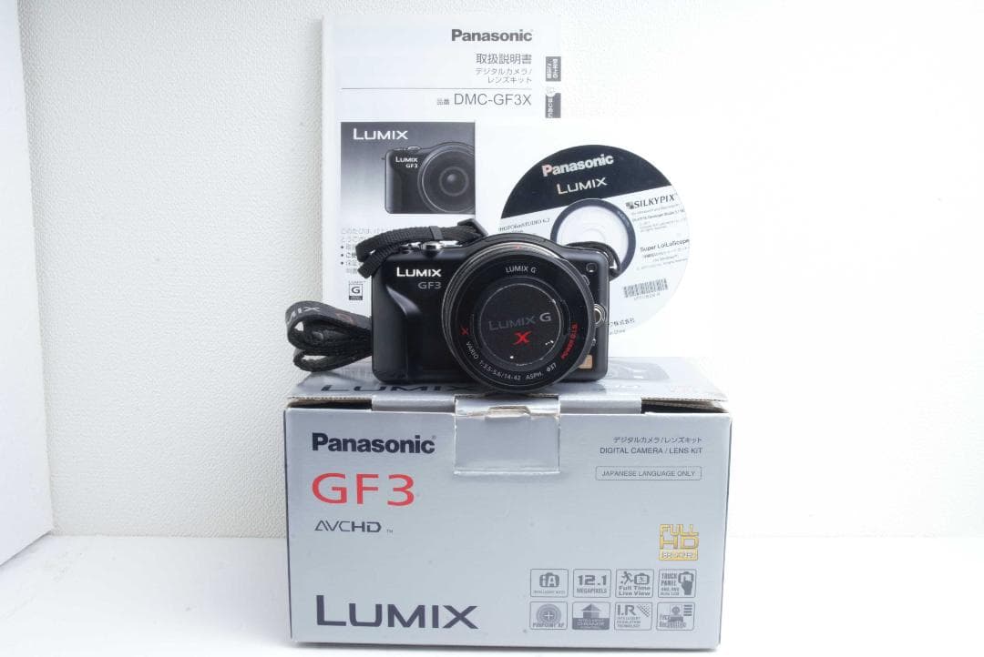 Panasonic　DMC-GF3　箱付き　取説付き　充電器有　完全フルセット