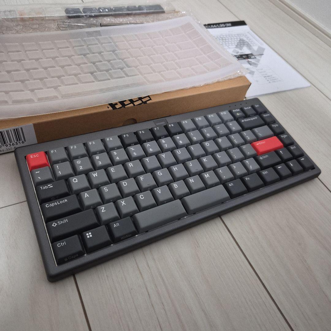 【ほぼ未使用】NiZ L84【静電容量無接点×ロープロファイルキーボード】