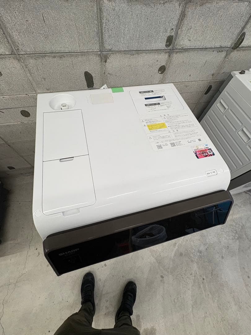 配送+保証付 SHARP ES-WS13TL ドラム式洗濯機 分解洗浄商品