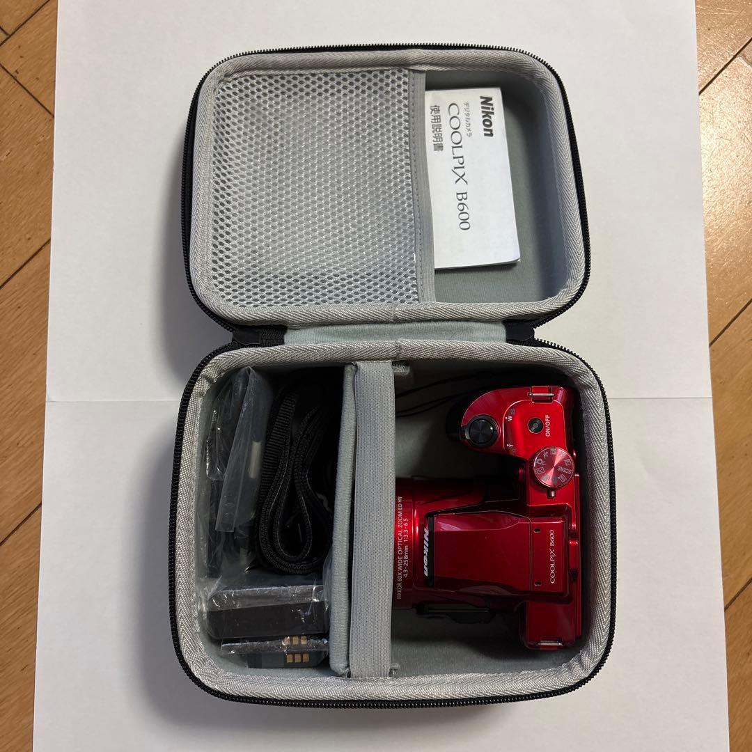 Nikon COOLPIX B600 レッド 本体と付属品