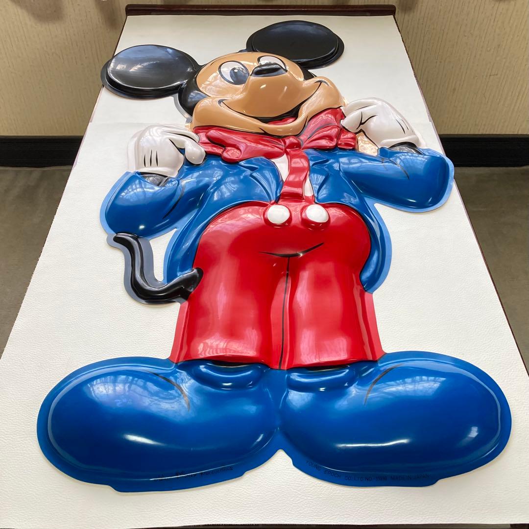 ミッキーマウス 東京ディズニーランド 壁掛け レリーフ パネル 2点 レトロ