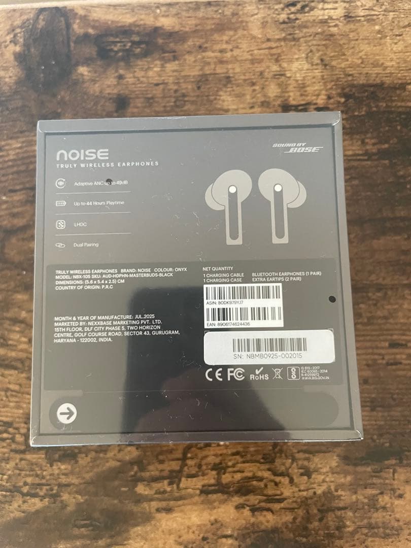 【3/27限定】Masterbuds noise sound by bose 黒