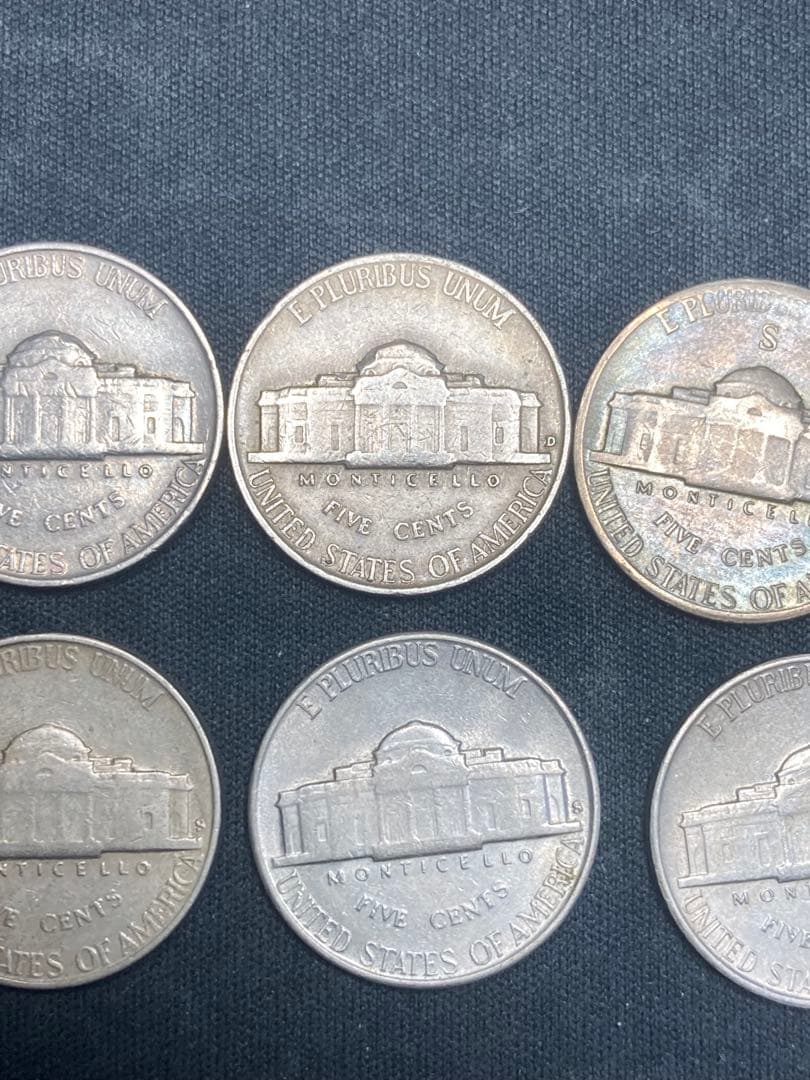 ジェファーソン 銀貨　jefferson silver coin 1940年代②