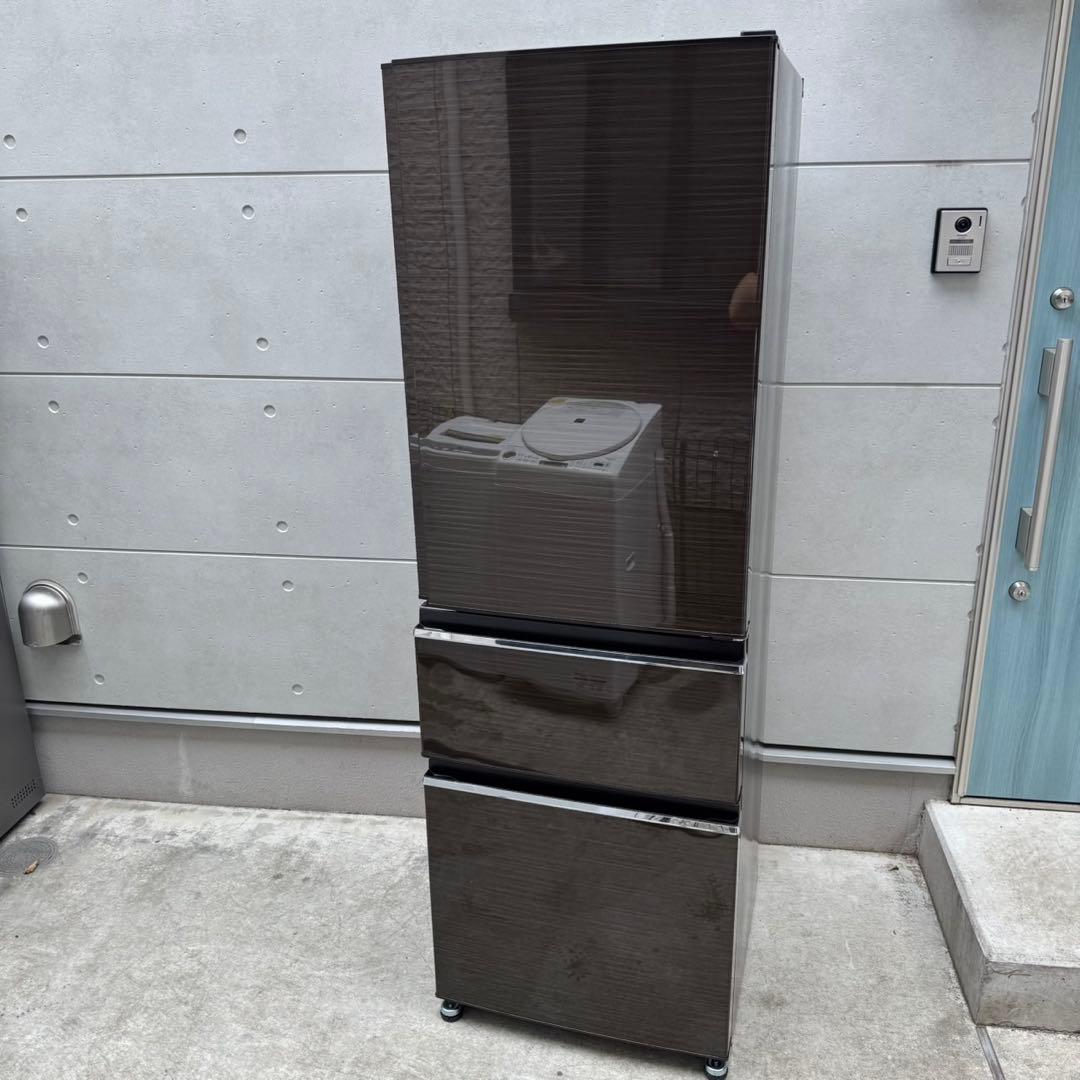 516⭐️送料取付無料★三菱冷蔵庫3ドア右開き　大型　自動製氷　300L〜400L