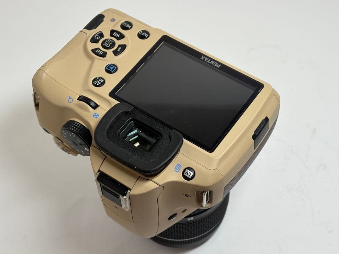 ★希少品カラー★ペンタックスPENTAX K-50 ベージュ&ブラウンカラー