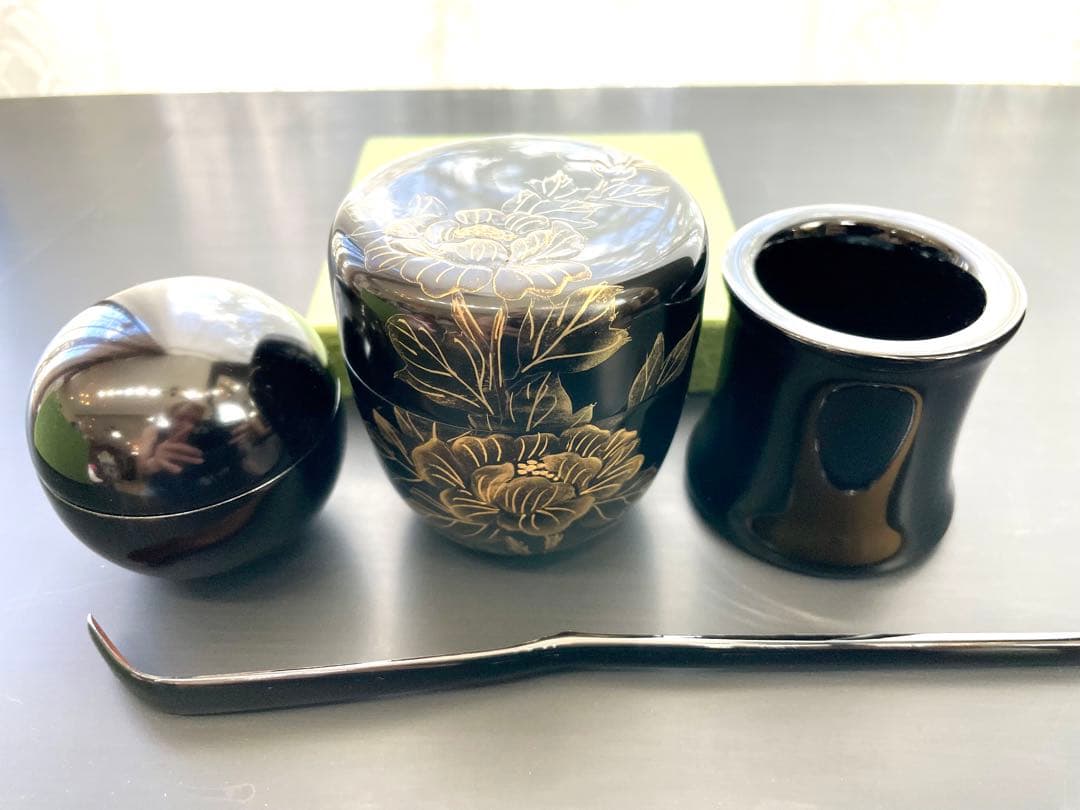 Amazon価格8万円　新品・希少　琉球漆器　高級　棗・茶杓・香合・太鼓