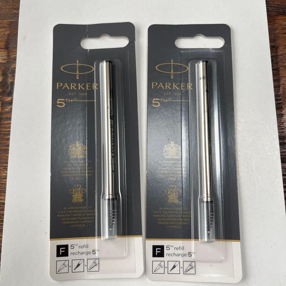 PARKER パーカー5th 万年筆ブラック×レッド 替え芯2本付き