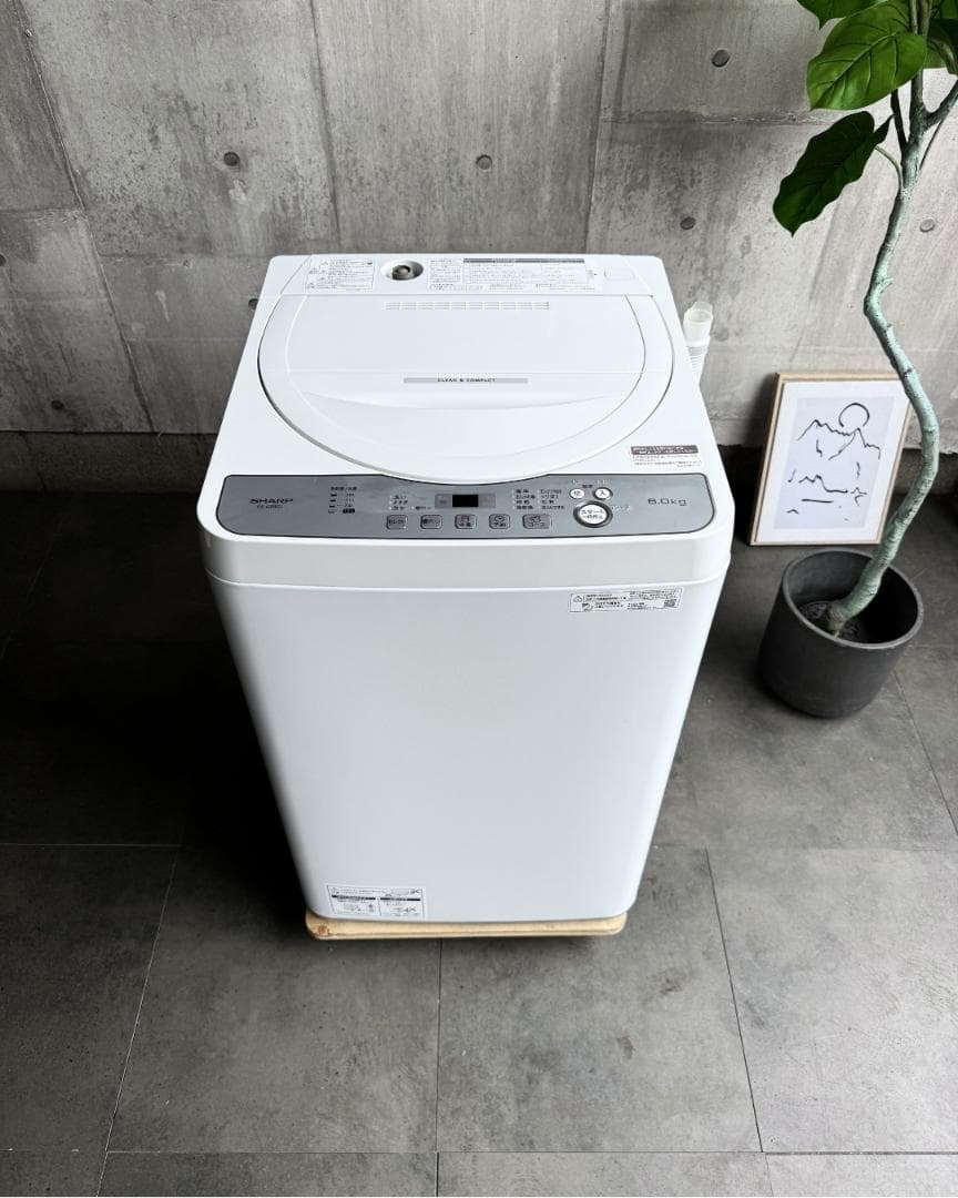 設置まで✨ SHARP 一人暮らし用洗濯機 6kg✨ 2023年製⭕️