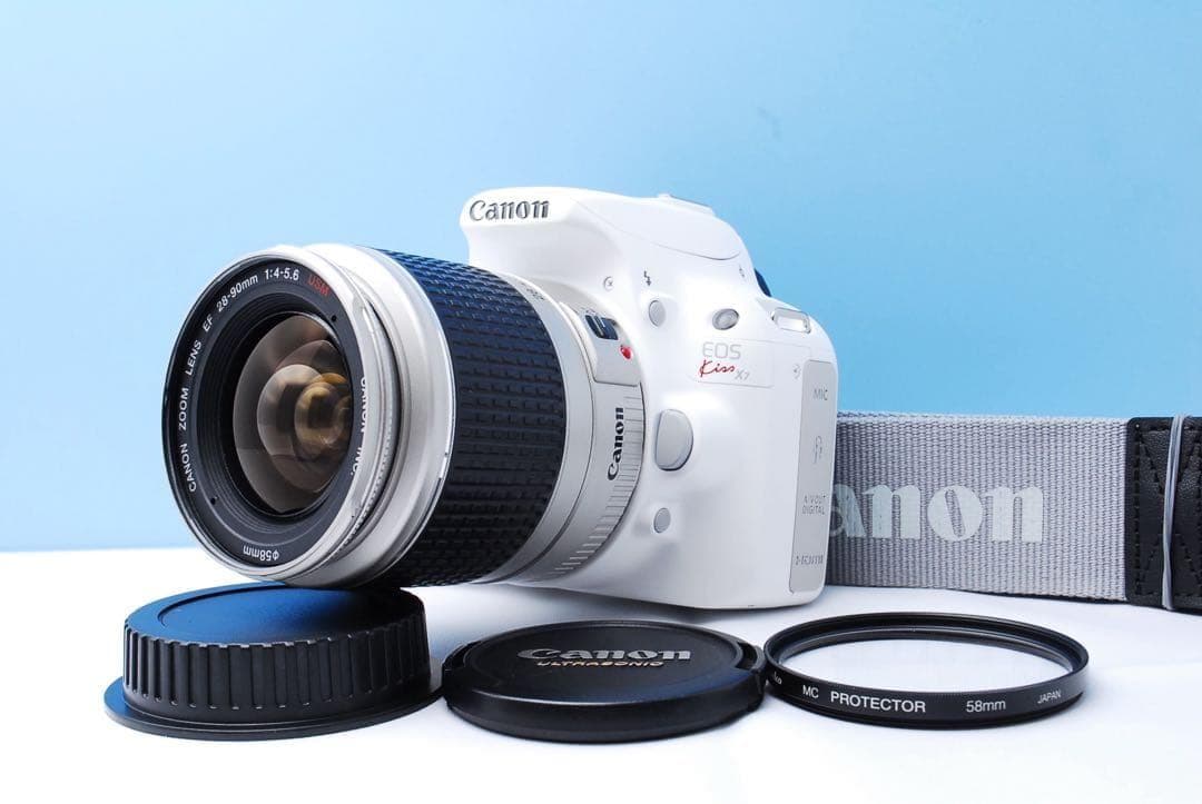 ショット数極僅☆Canon X7 ホワイト USMズーム＋説明書・CD・保護付