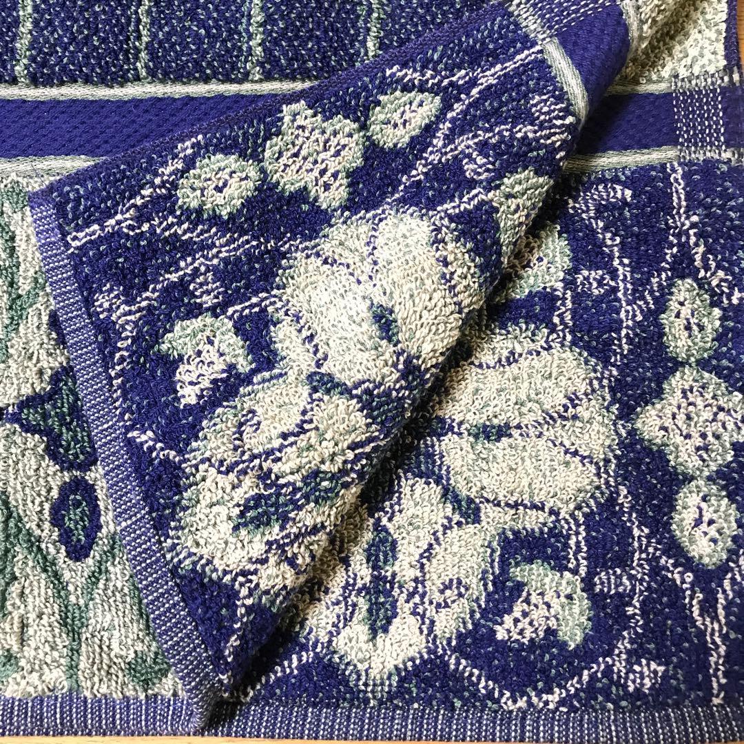 バスタオル　厚手　 VELVET　紺　綿100%　米国製（輸入品）