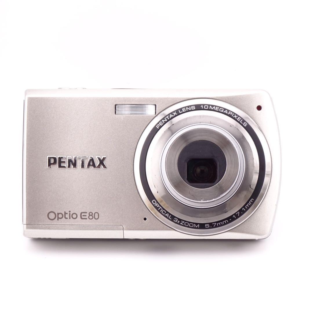 【動作確認済】 PENTAX Optio E80 オールドコンデジ 単三電池駆動