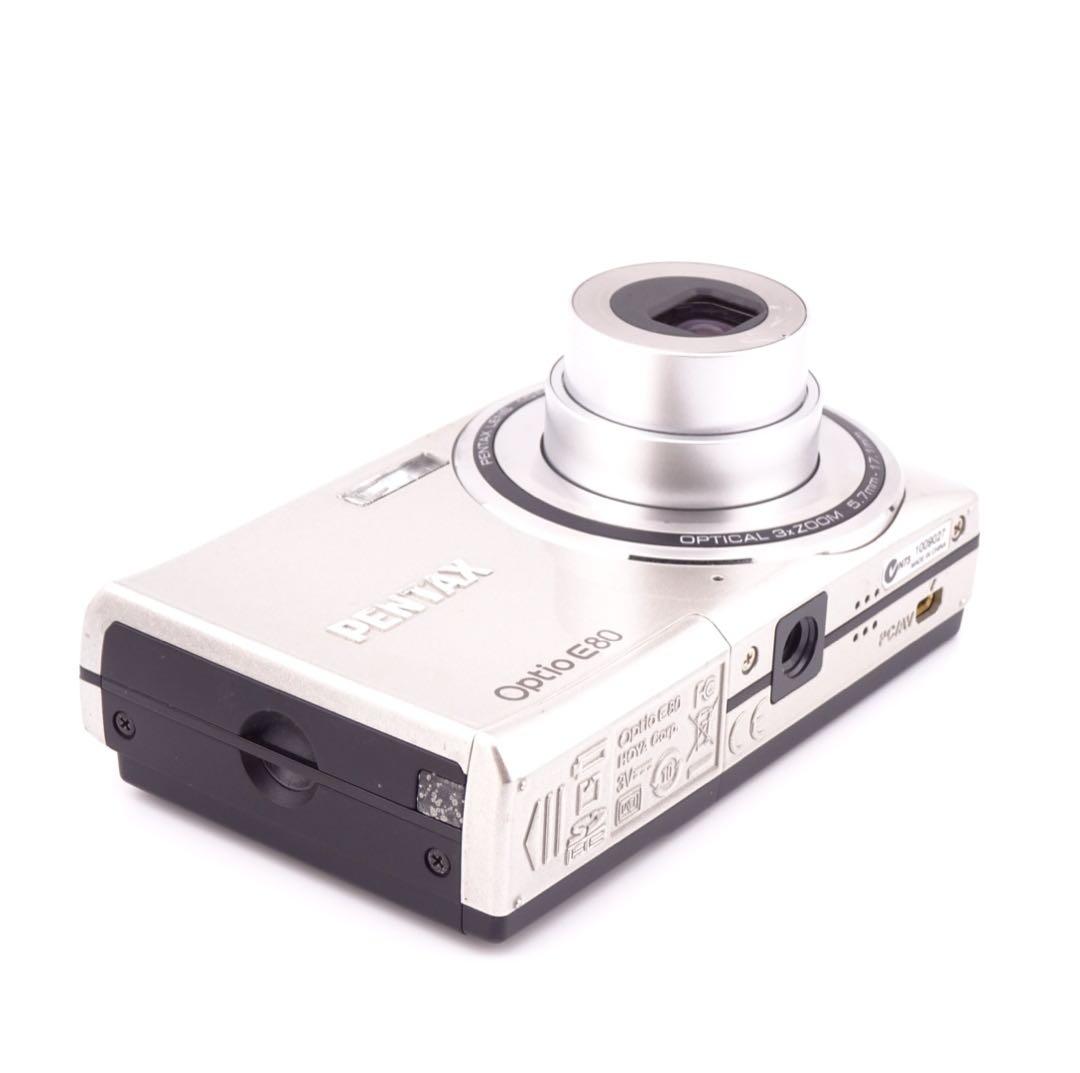 【動作確認済】 PENTAX Optio E80 オールドコンデジ 単三電池駆動