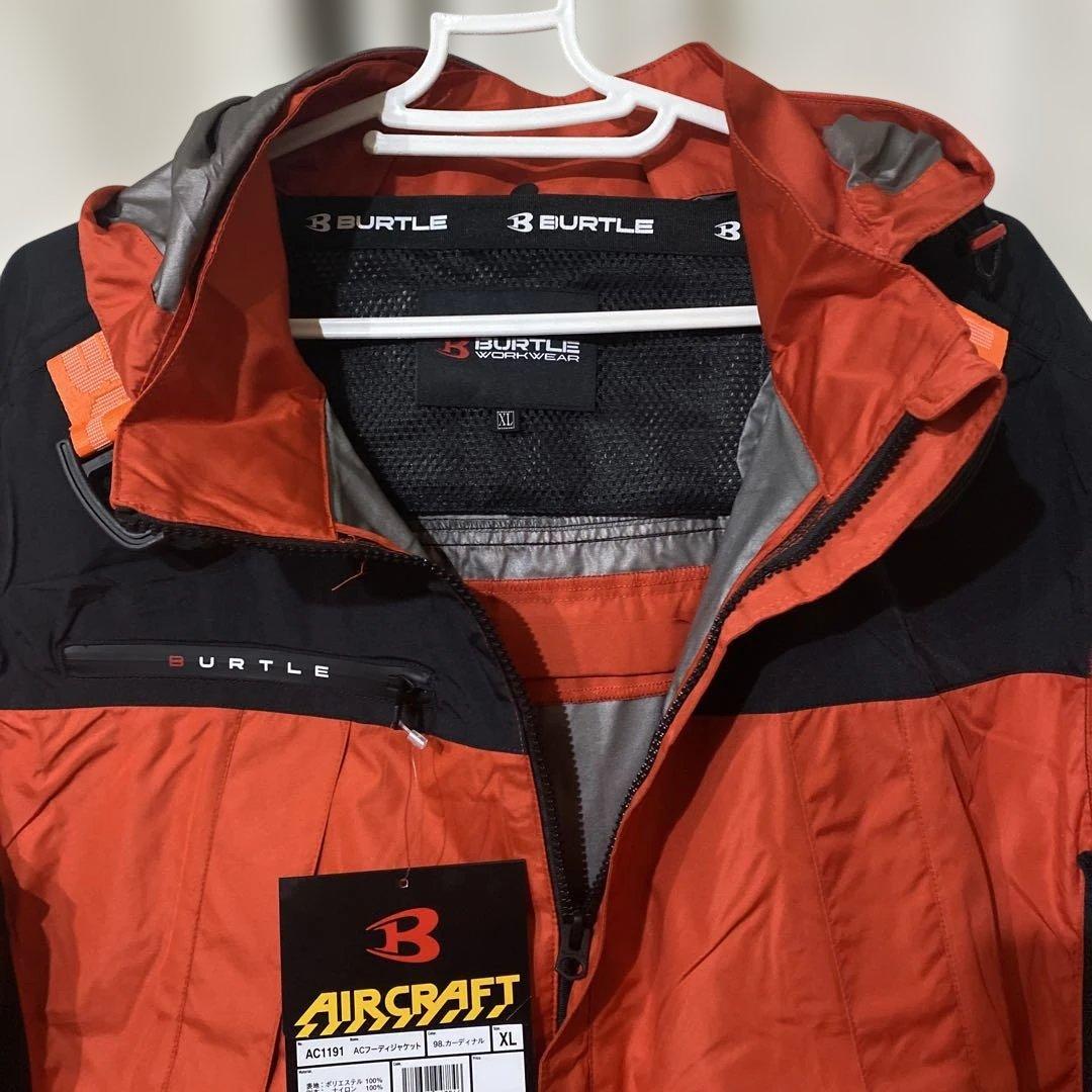 Burtle AIRCRAFT 空調服 XL オレンジ/黒