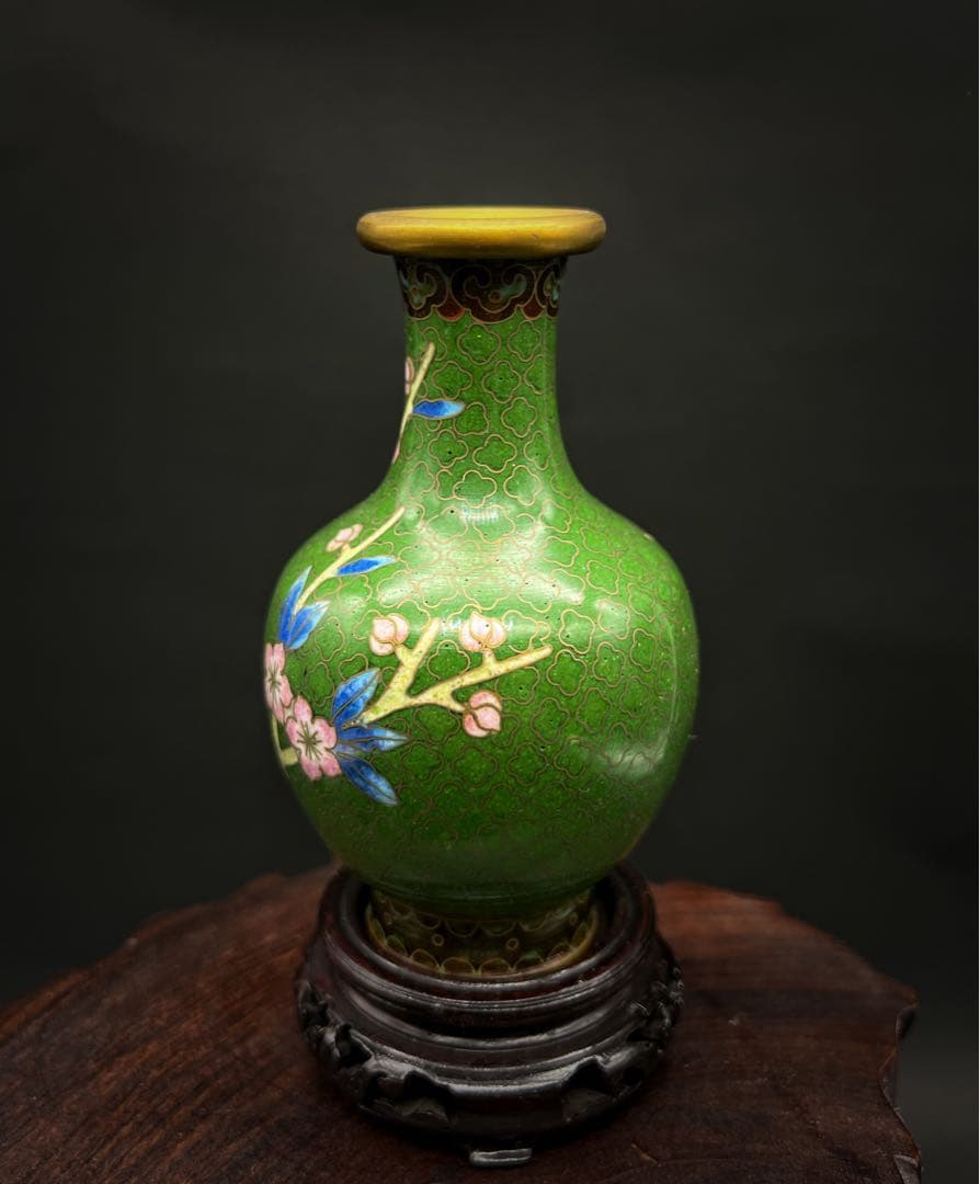中國美術 古玩 七宝焼 景泰藍 ミニ花瓶 コレクション