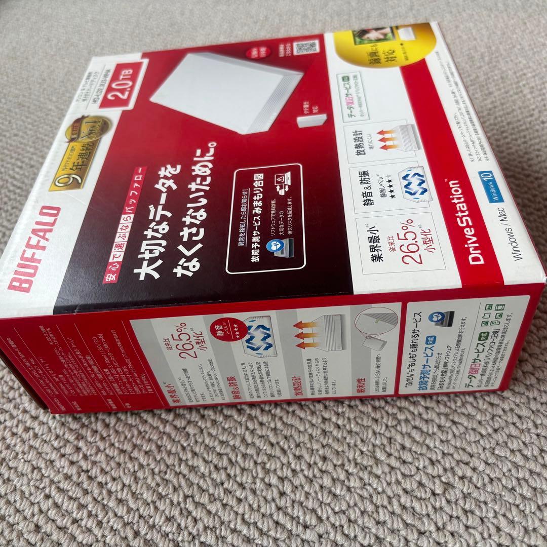BUFFALO HD-LD2.0U3-WHA 2.0TB 外付けハードディスク