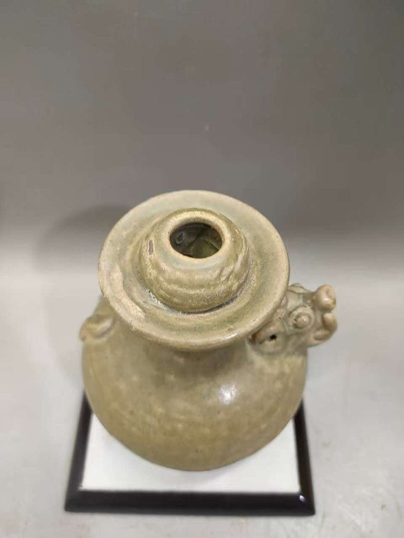 越窯龍頭壺　越州窯 陶芸　茶道具 酒器 青磁　骨董品　古美術品