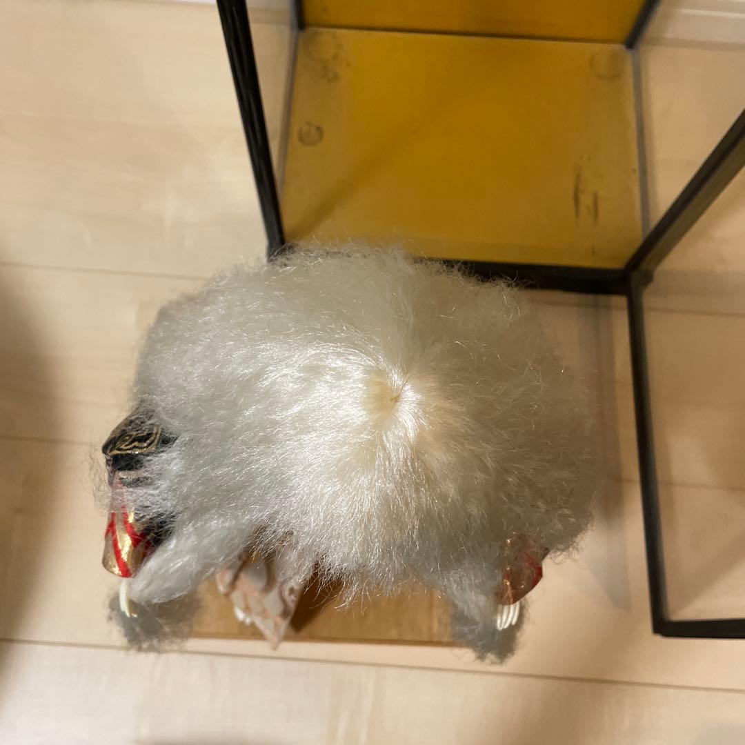 連獅子 高さ約42cm(台座含む) 日本人形 歌舞伎 昭和レトロ 骨董品　置物