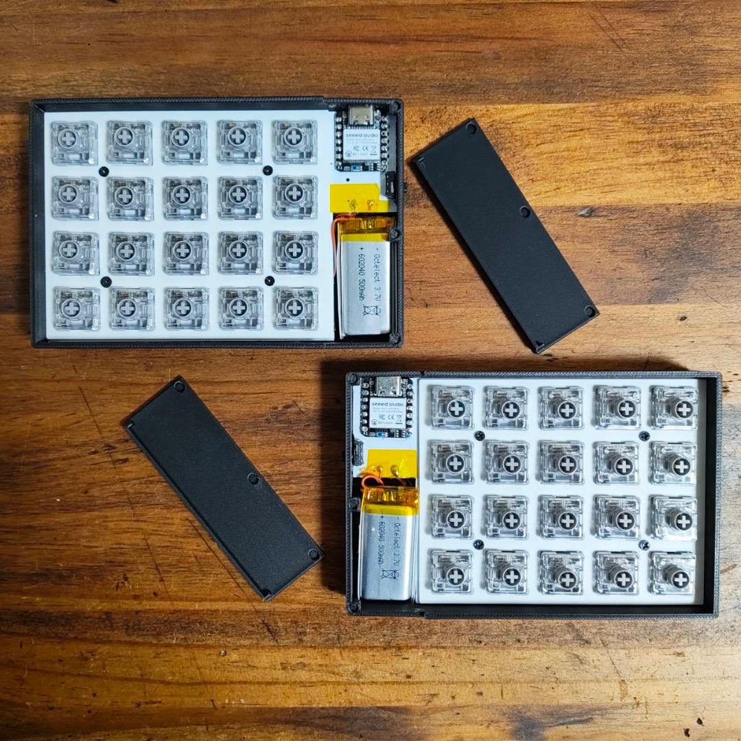 無線分割キーボード 格子配列 KGRID20 Lofreeキースイッチ 付