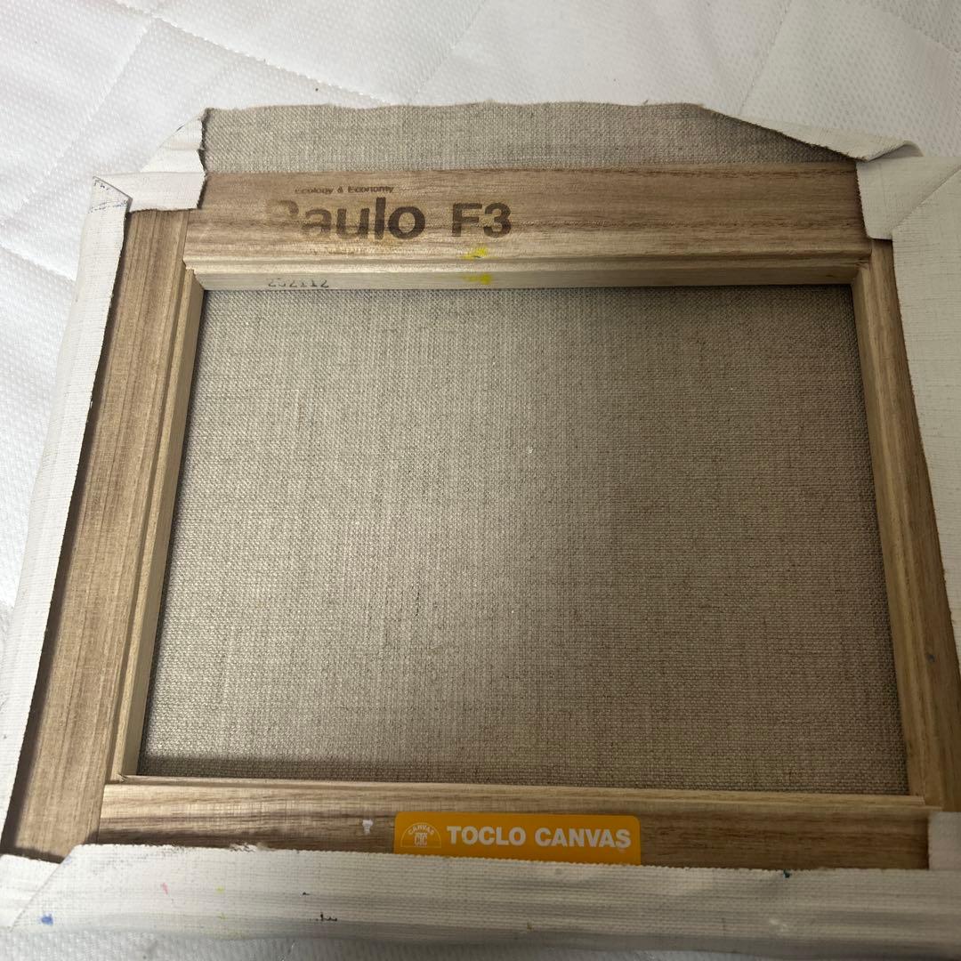 冬の風景画 油絵 小型