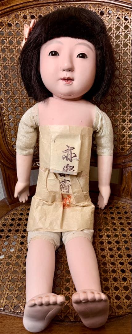 市松人形 在銘 47cm 昭和初期 アンティークドール 骨董 日本人形