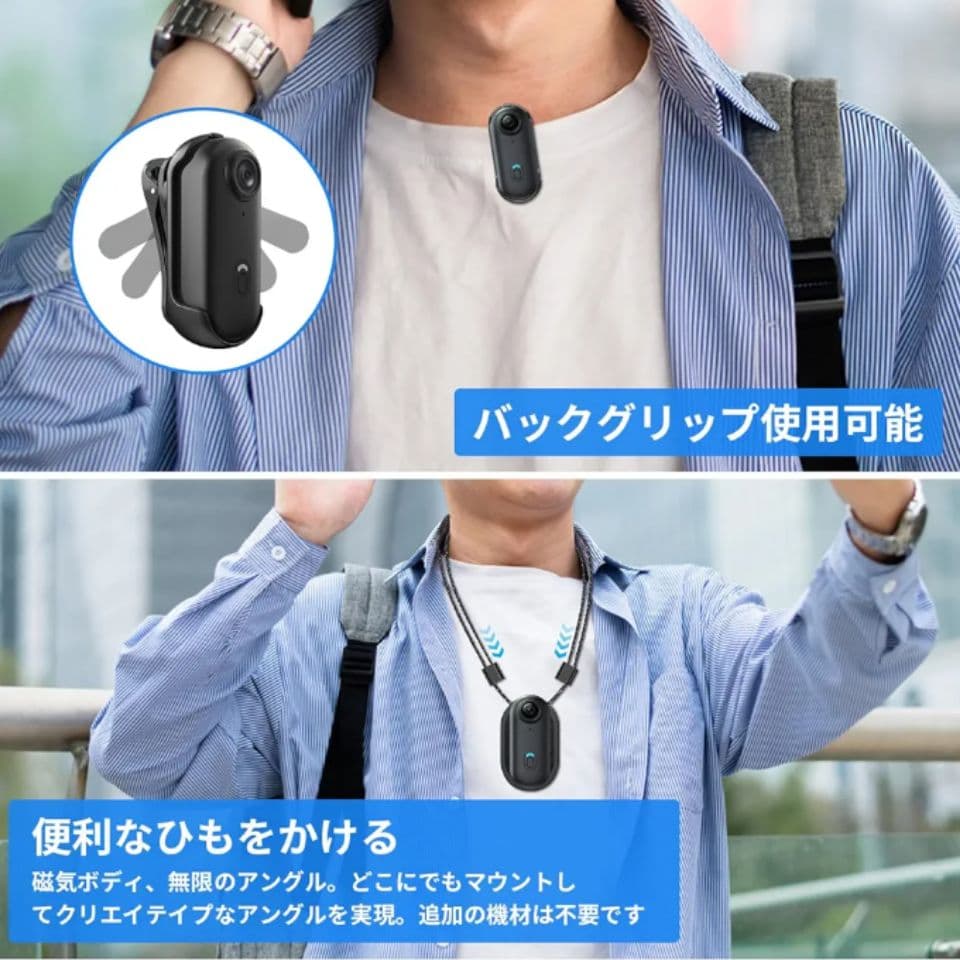 CYI 4K アクションカメラ 小型 ウェアラブル WiFi 防水 120°広角