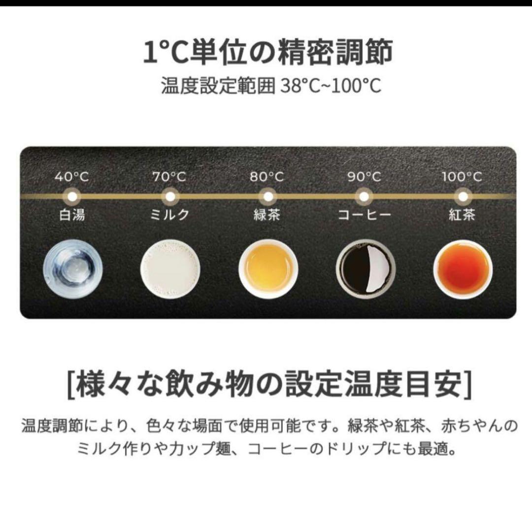 Epeios（エペイオス）電気ケトル コーヒー 0.9L 1℃単位で温度調整